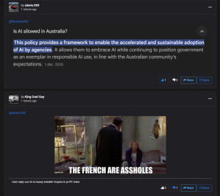 This is proof that King Cool Guy is racist and spams against the French.