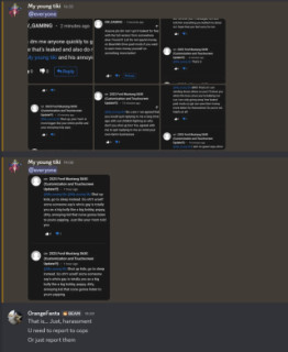 Here's a bad person like him calling: DW Gaming are guys you shouldn't listen to because they lie and annoy Modland, and especially they harass Tiki: I have proof