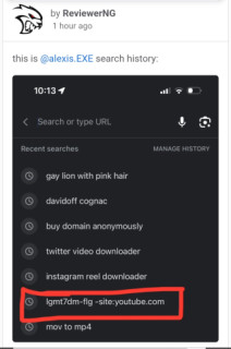 proof that reviewerng create the bluff forum and that he will get caught by the cops.