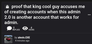 SOMEONE IS IMPERSONATING THE ADMIN