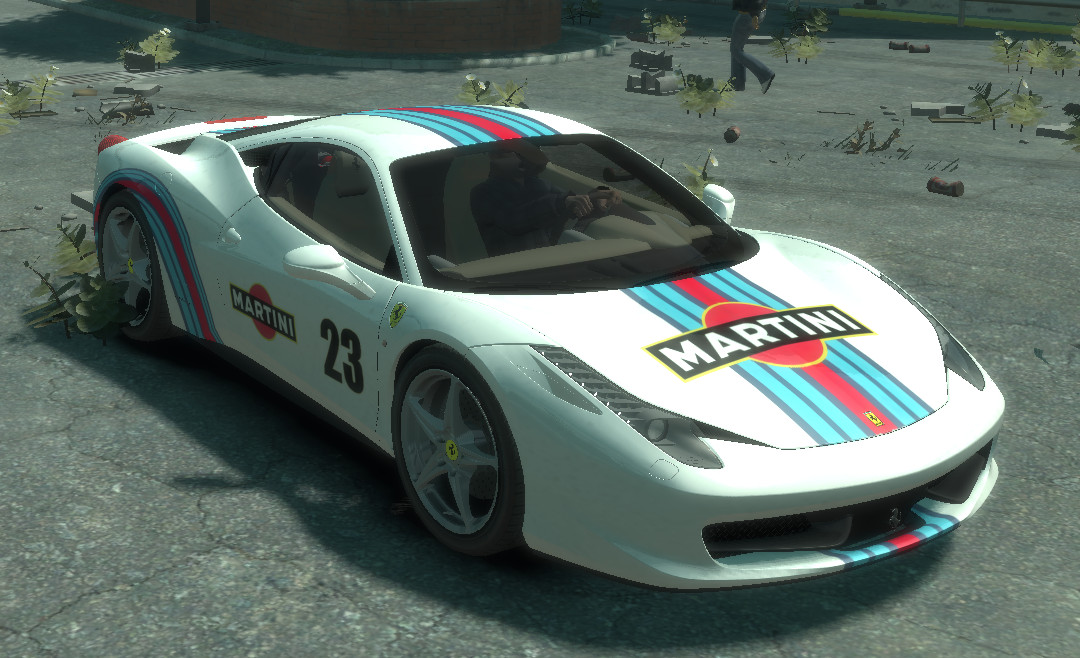 MARTINI paintjob for Ferrari 458 italia