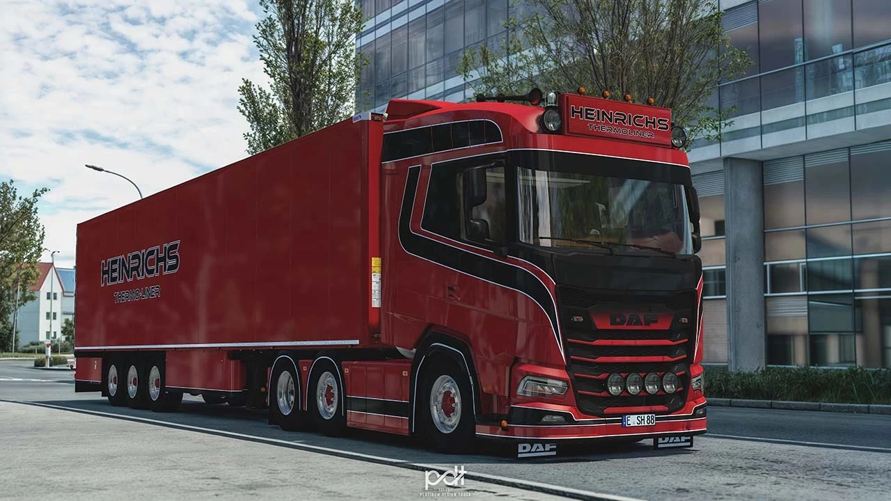 DAF XG Heinrichs Thermoliner + Trailer v9.0