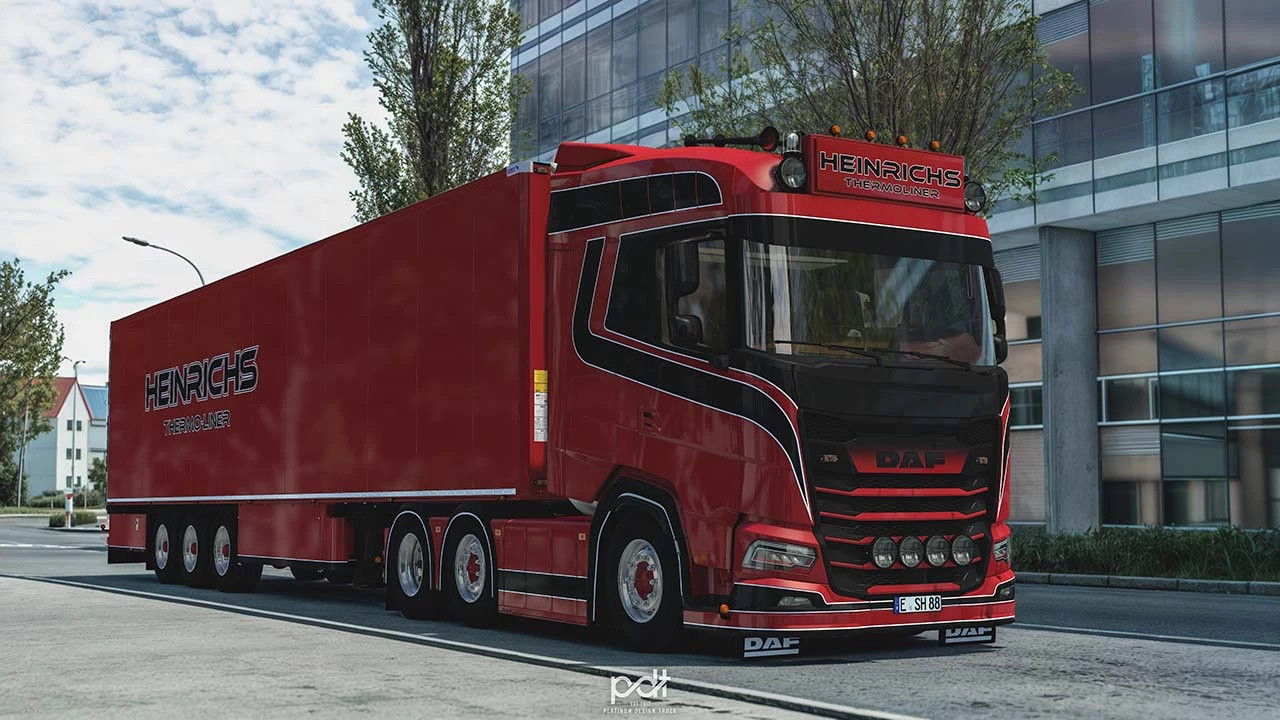 DAF XG Heinrichs Thermoliner + Trailer