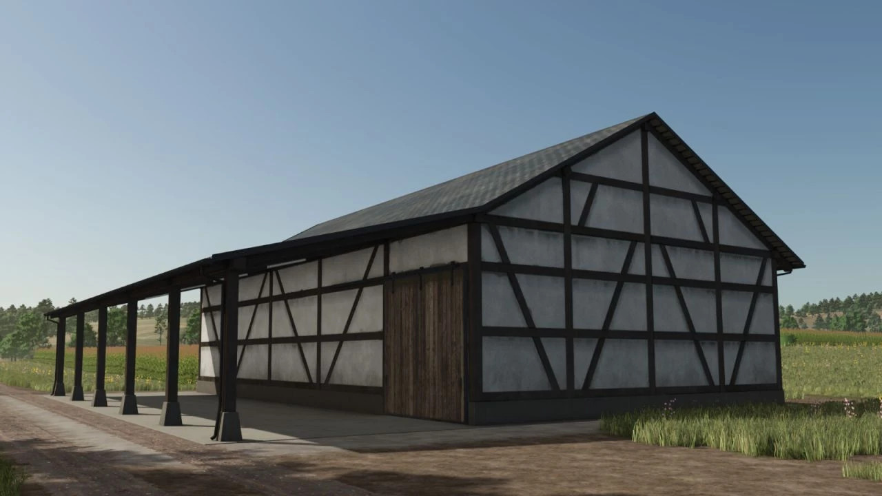 Half timbered Barn