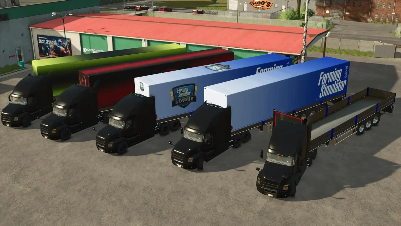 KÖGEL 16.5m flatbed tarpaulin trailer