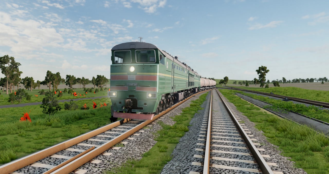 2TE10M Diesel Train