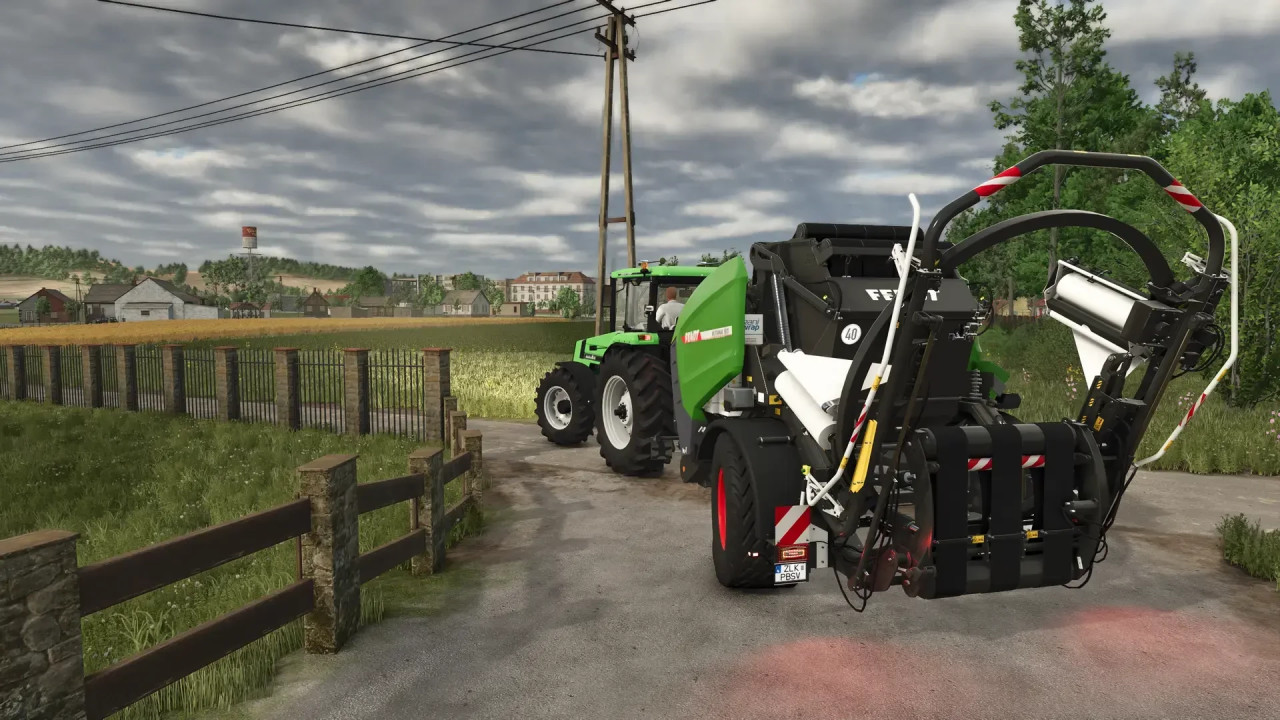 Fendt / MF baler wrapper combination