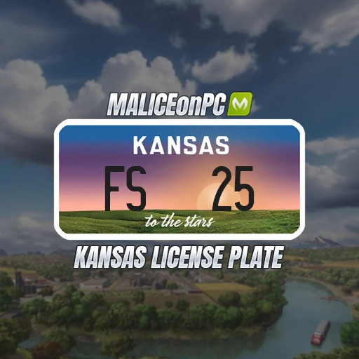 FS25 Kansas License Plate