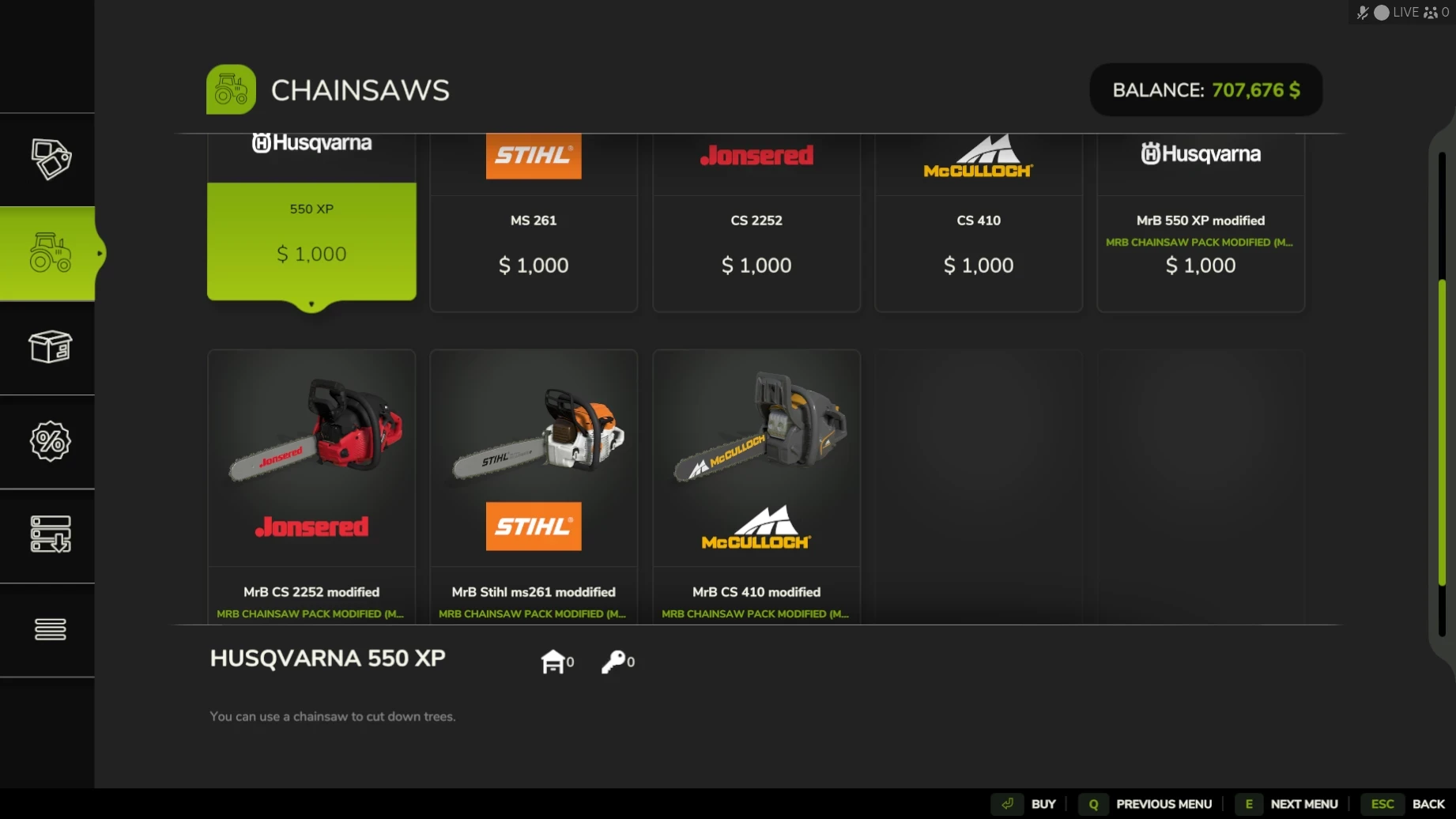 MrB modified Chainsaw pack v 1.0