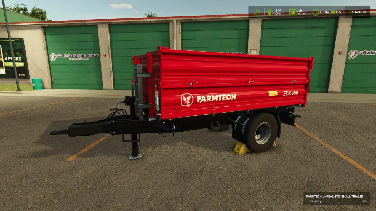 Small Unrealistic Agricultural Trailer
