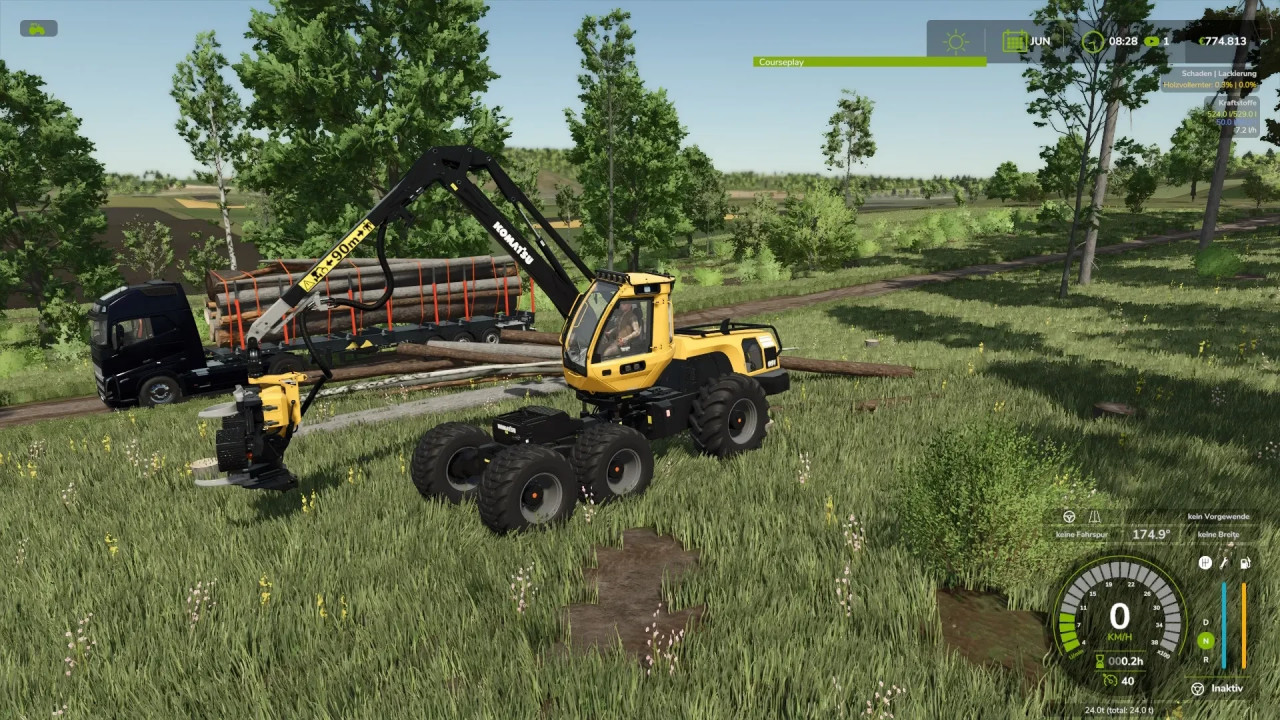 Wood harvester Komatsu 951