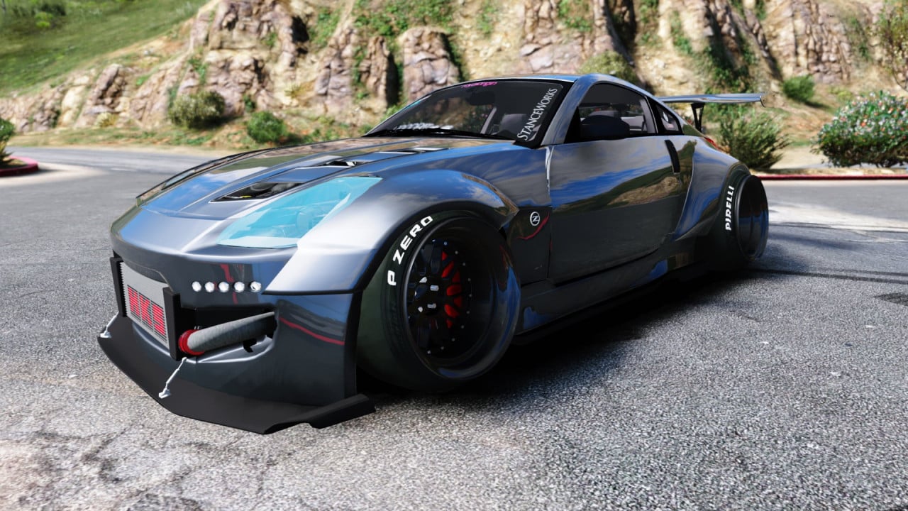 Nissan 350z Rocket Bunny Kit Stanced