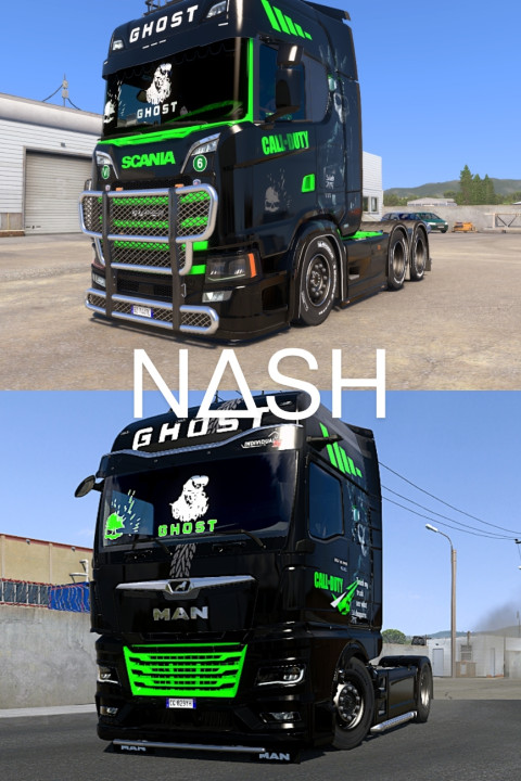 Scania S & MAN TGX 2020 Call of Duty Ghost skin