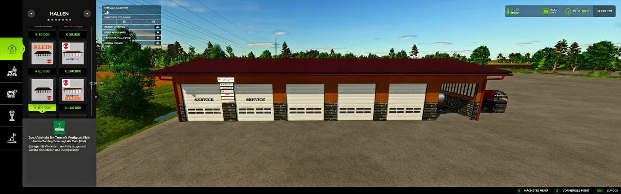 Fahrzeughallen LS25 converted from LS22