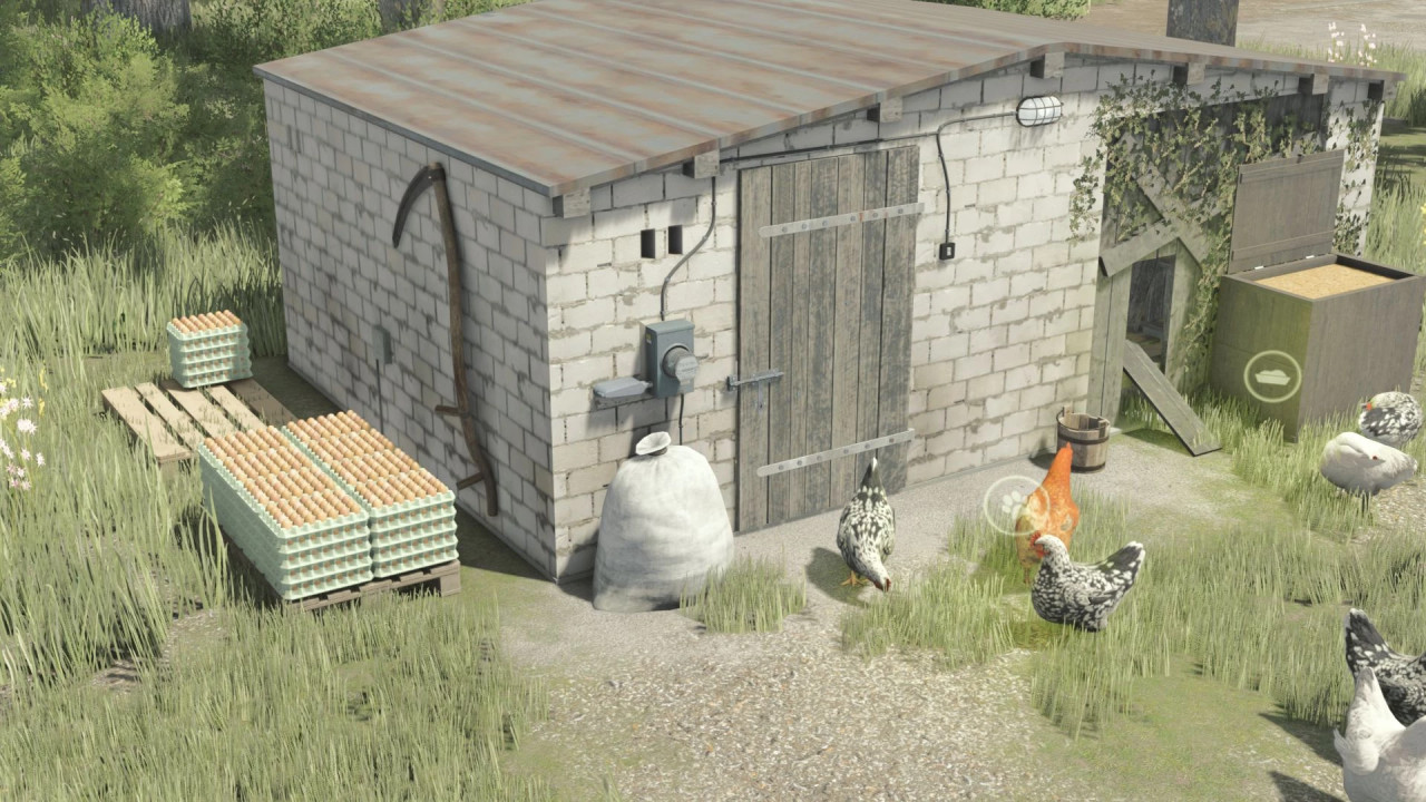 Small Brick Chicken Coop