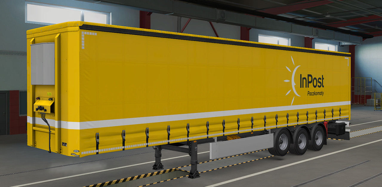 InPost trailers skin (yellow)