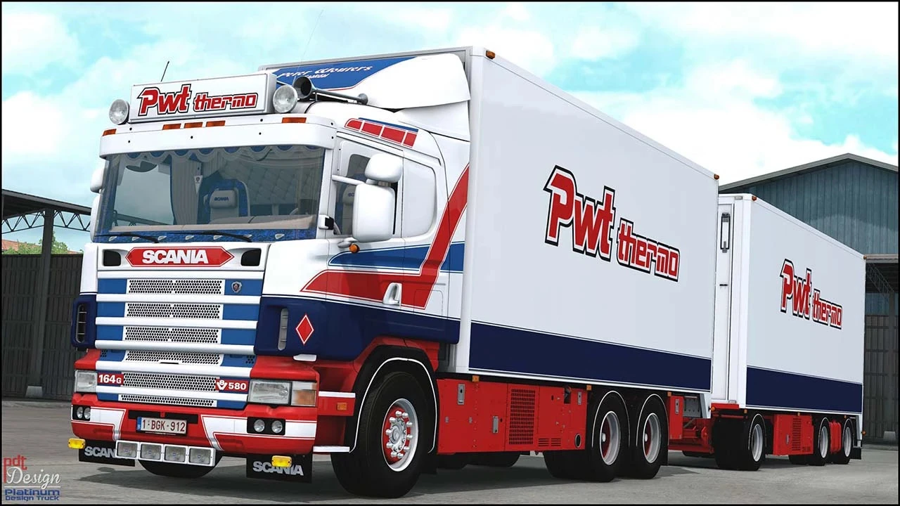 Scania 164G 580 + Trailer PWT Thermo v13.0
