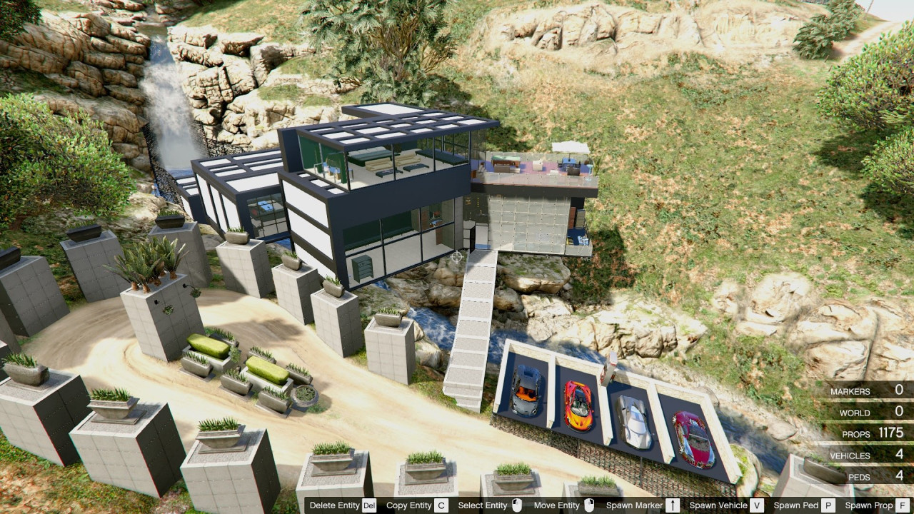 Millionaire Waterfall Mansion