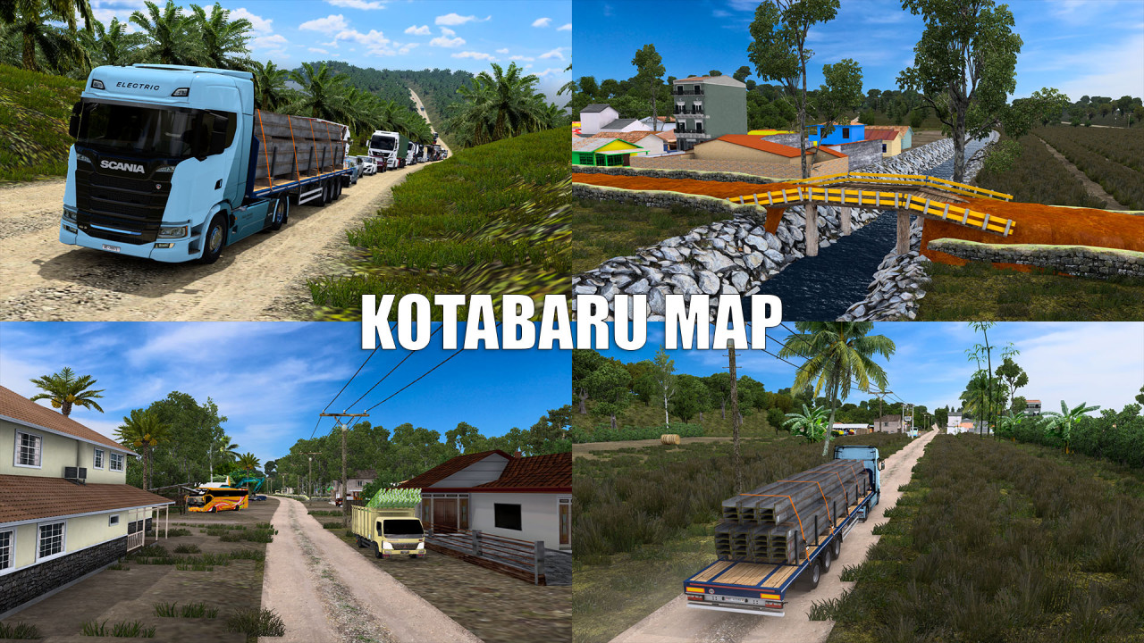 New Kotabaru Map Mod For ETS2 1.45 to 1.53