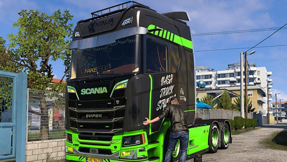 Scania S 4K Lime skin
