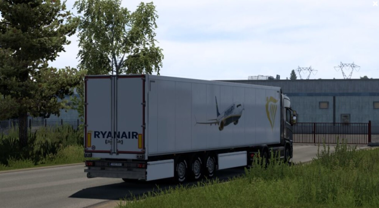 RyanAir skin SCS DryVan box trailer