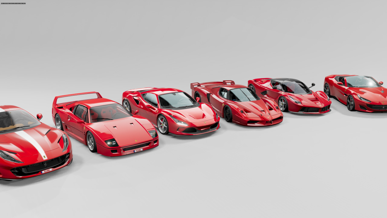 Red Exotic Supercars Pack(V1.0)(10+ CARS)