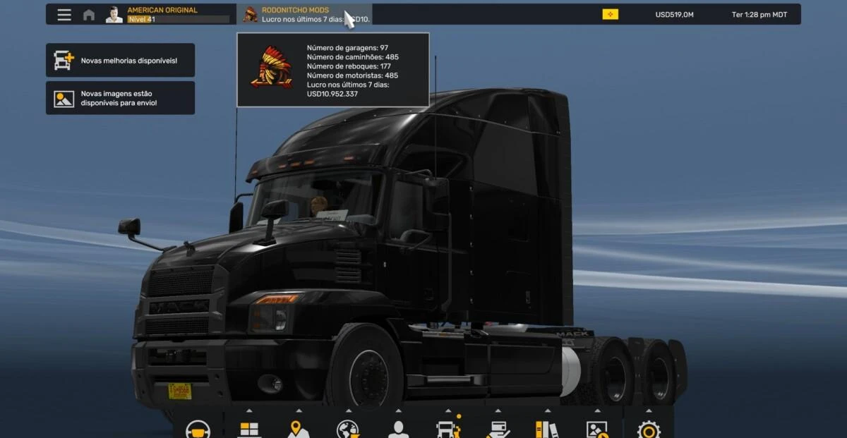 PROFILE ATS 1.54.0.55S BY RODONITCHO MODS 1.0 1.54 14 03 2025