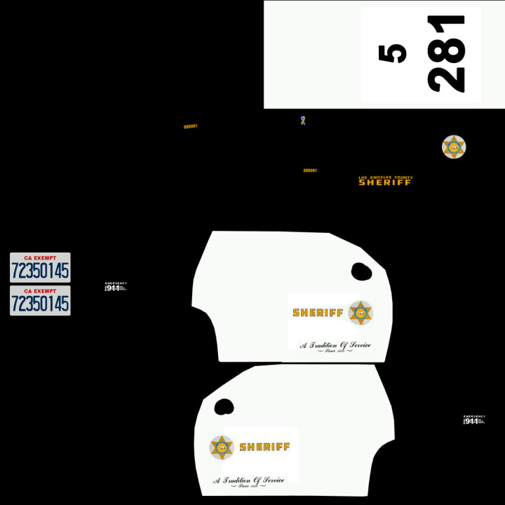 Los Angeles Sheriff (LASD) Tahoe Skin