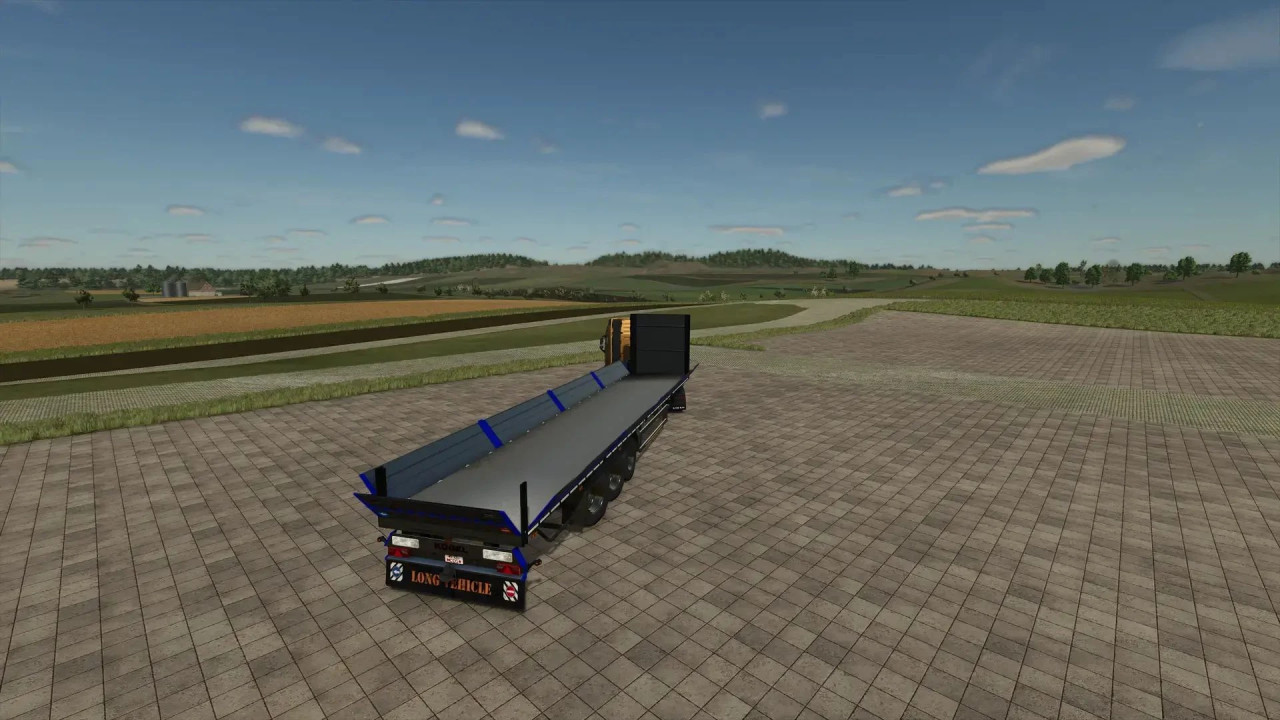 KÖGEL 16.5m flat bed (tarpaulin) semi-trailer