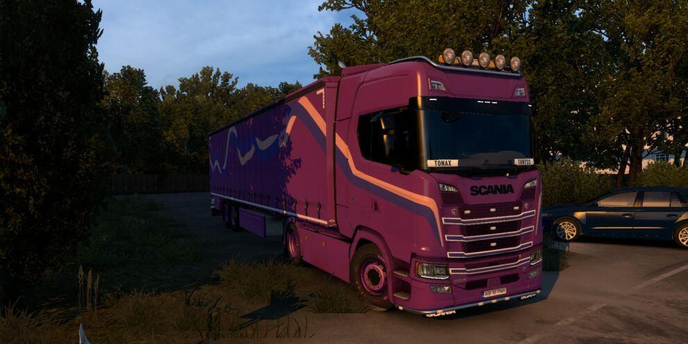 Lavander Wave Scania S Skin