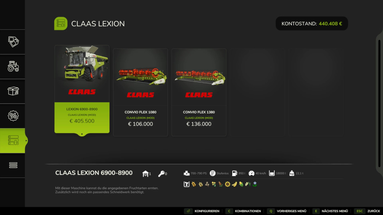 Claas Lexion 6900 – 8900