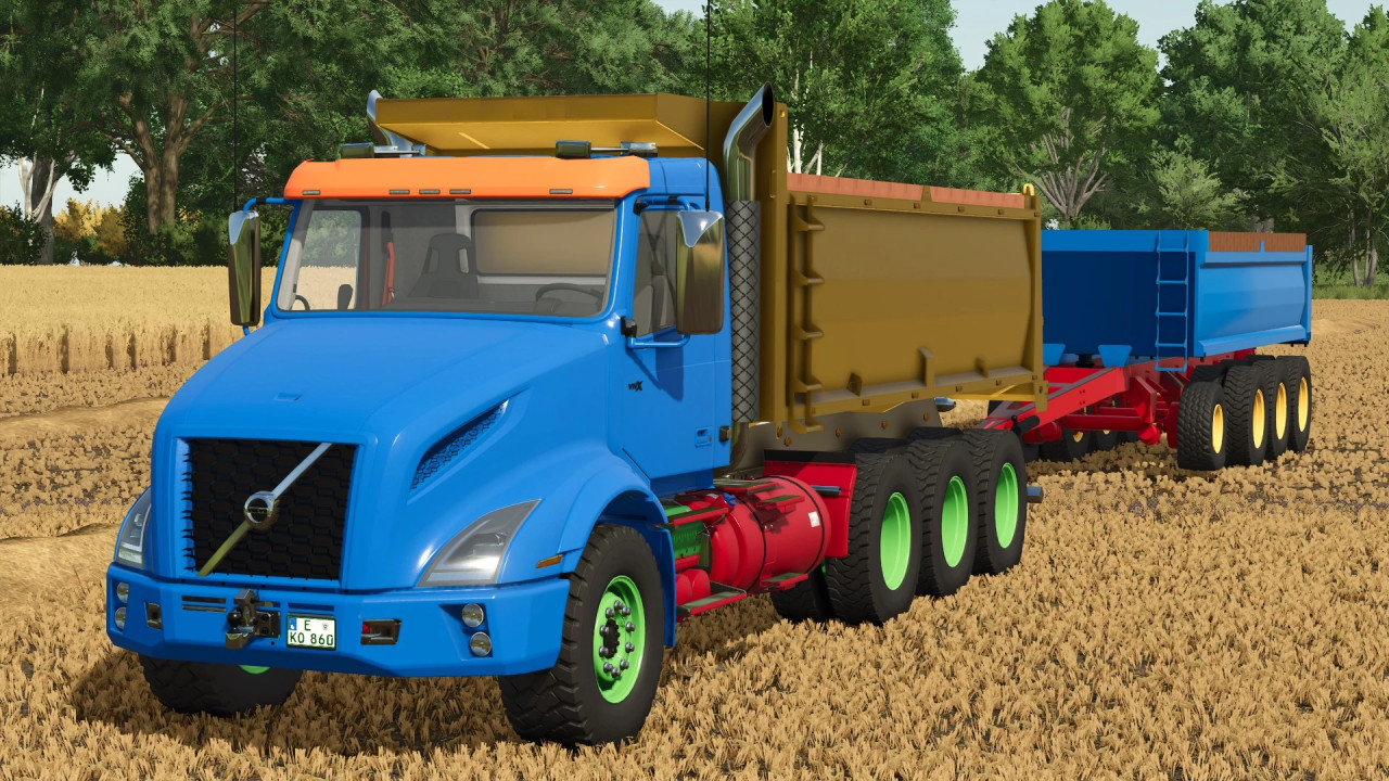 Volvo VNX 300 Dump Truck & Dump Pup Trailer