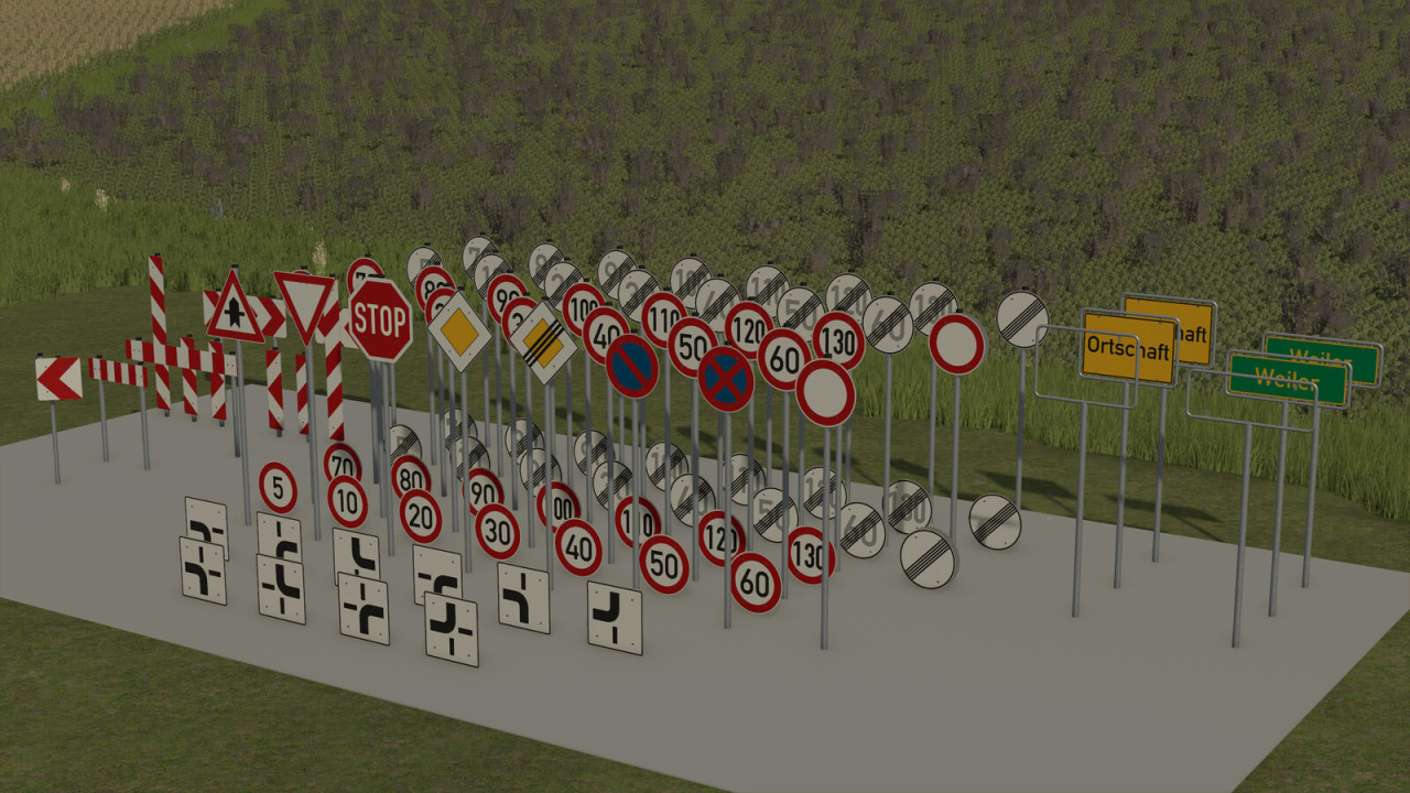 German Traffic Signs (Prefab*)