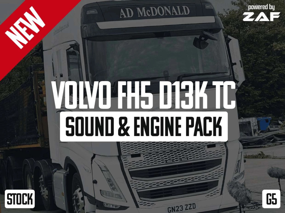 Volvo FH5 D13K500TC Sound & Engine Pack