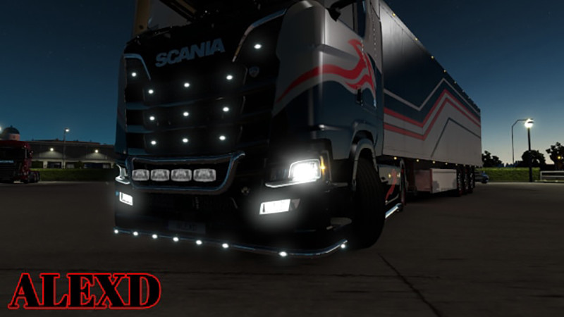 Fog light for Scania S & R 2016