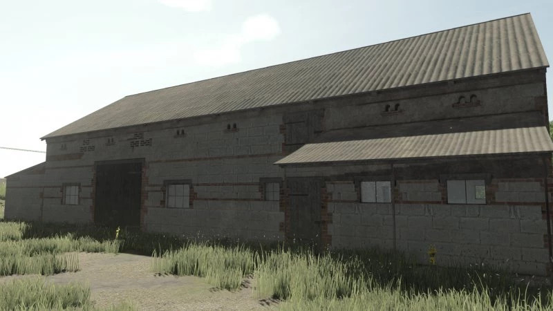 FS25 Old Pigsty With Garage