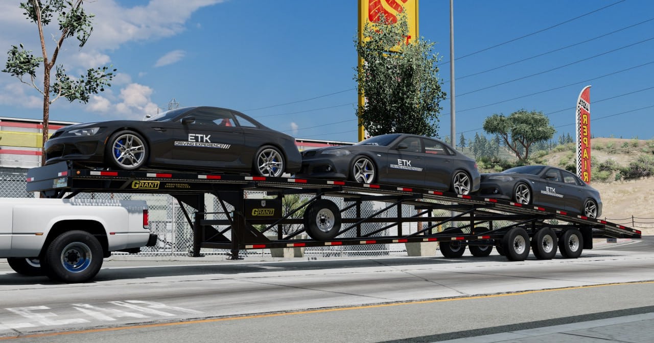 Grant Gooseneck Wedge Car Trailer