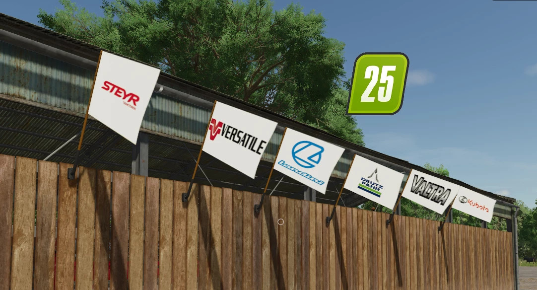 FS25 Tractor Brands Wall Flag Pack
