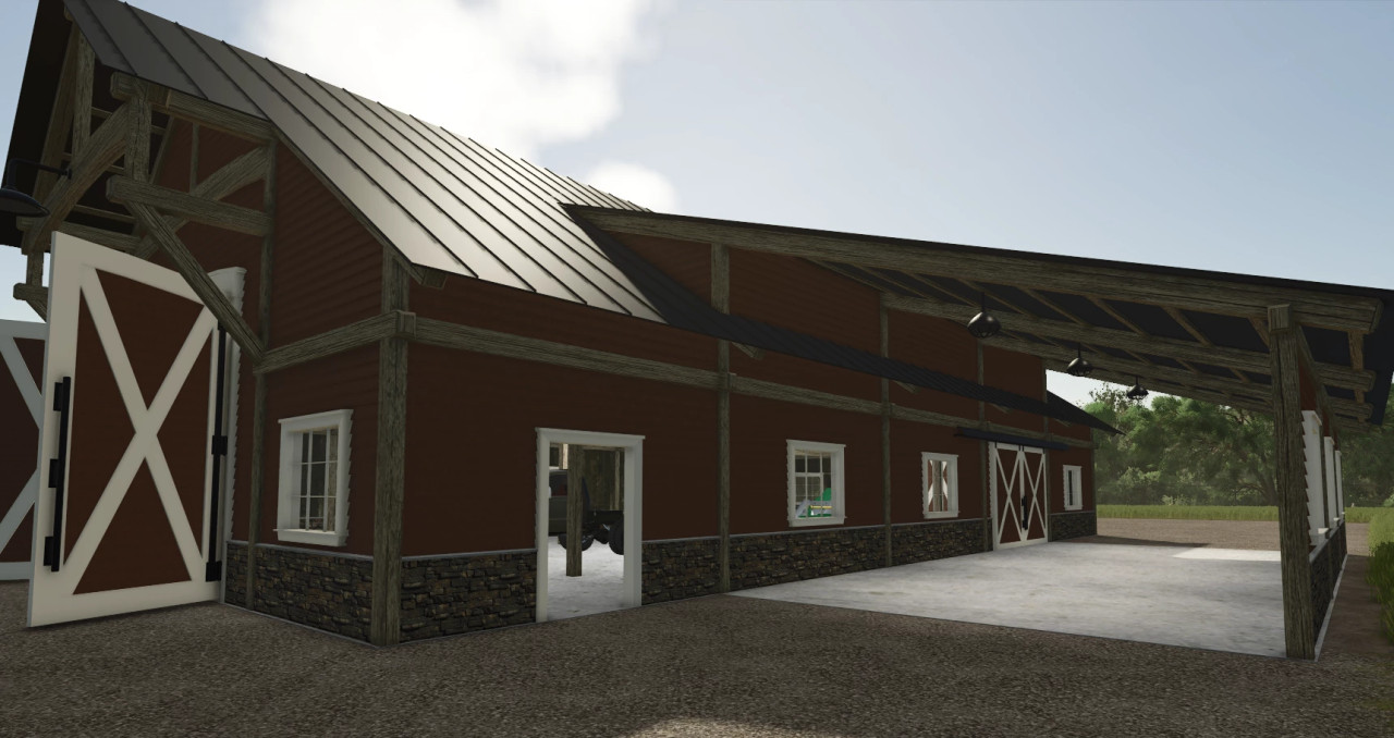 FS25 Monitor Barn