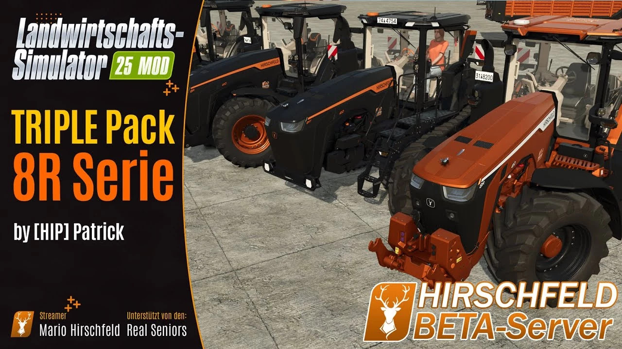 John Deere 8R Pack Hirschfeld Edition