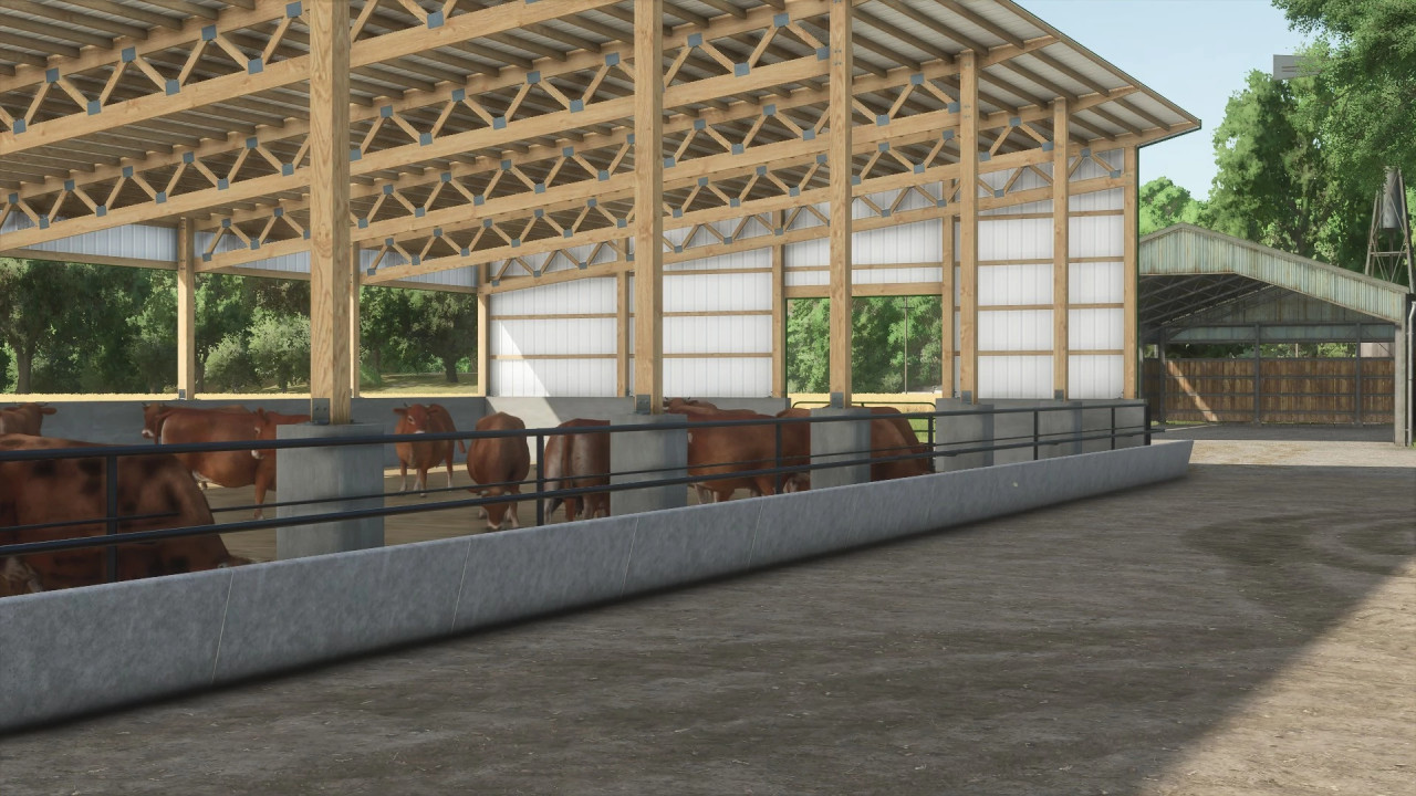 Monoslope Cattle Barn