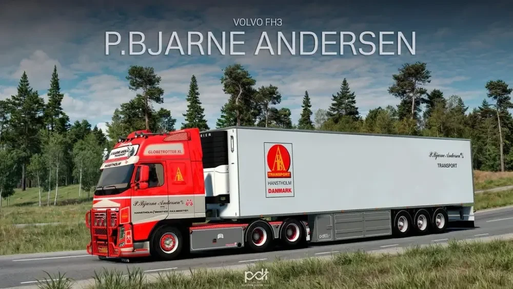 Volvo FH3 P.Bjarne Andersen + Trailer v8.0