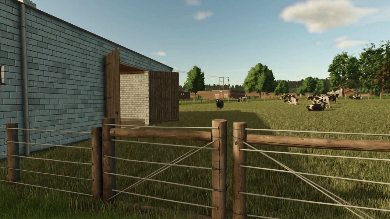 Old Garage And Barn