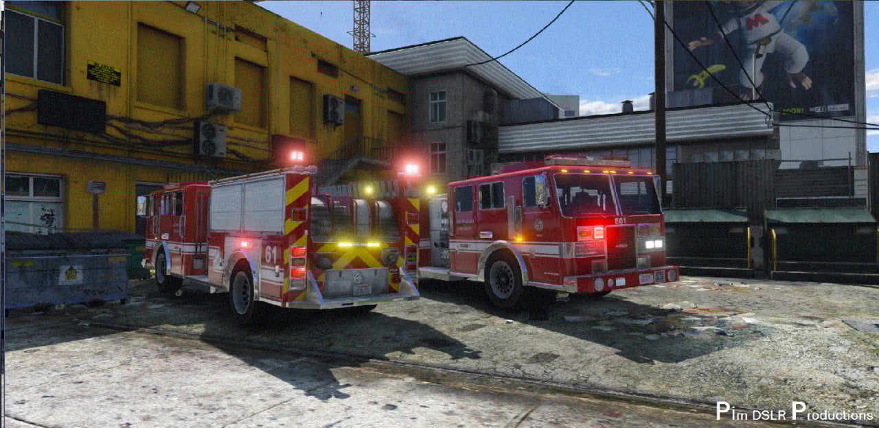 Pierce LAFD Firetruck