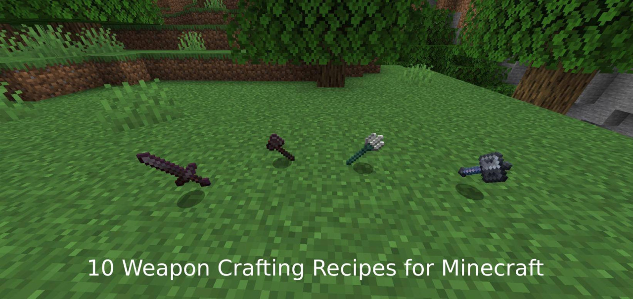 10 Weapon Crafting Recipes for Minecraft