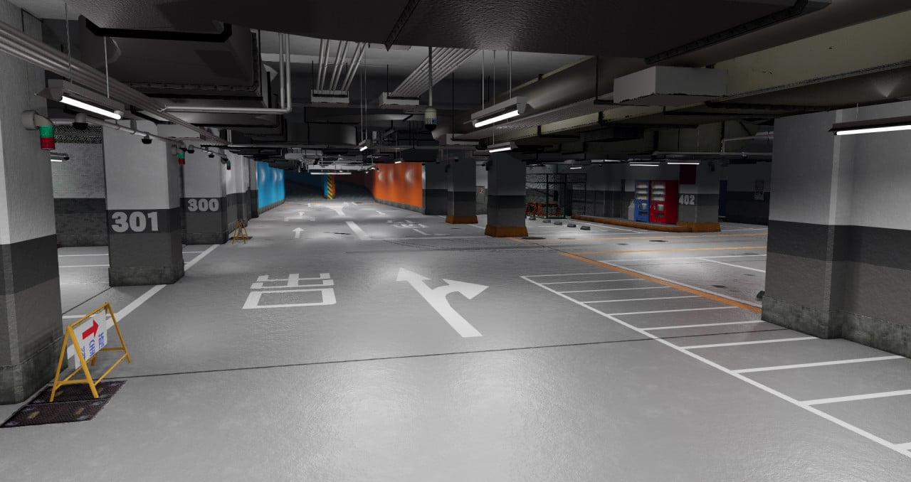 Kamurocho Underground Carpark Showroom