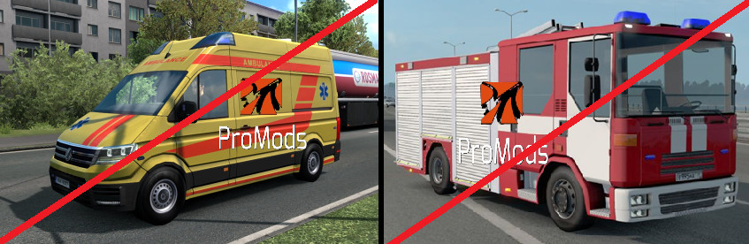 Promods generic ambulance & firetruck DISABLED
