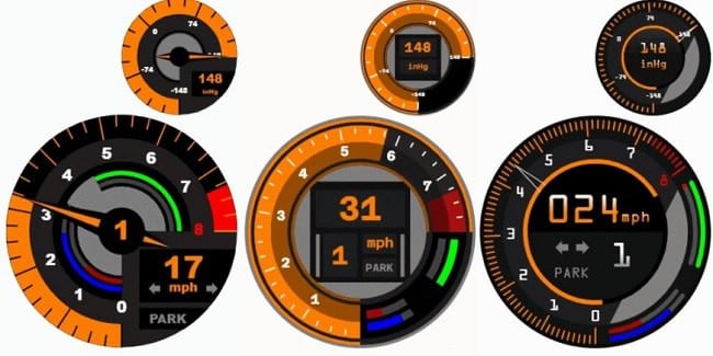 Custom Tachometers and Boost Gauges