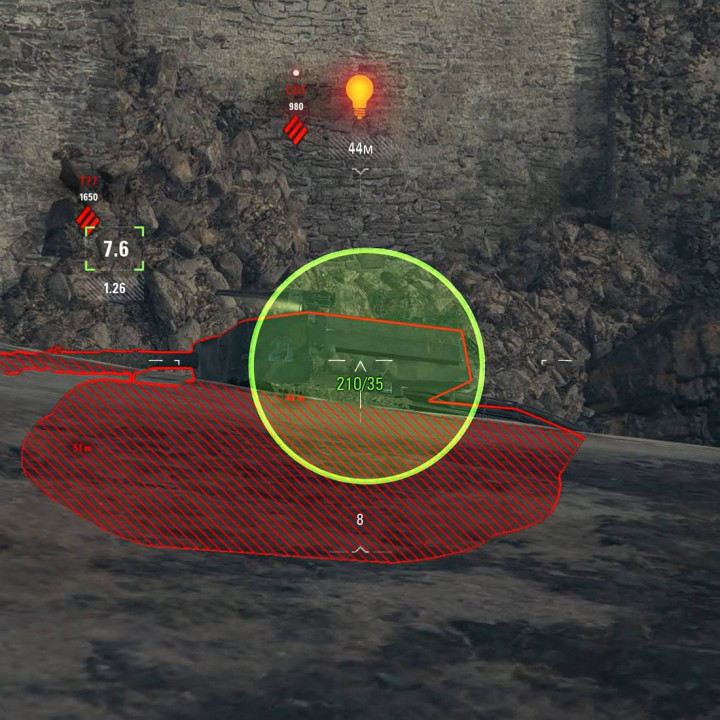 More Visible Aiming Circle
