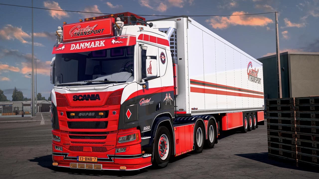 Scania R660 DANMARK + Trailer